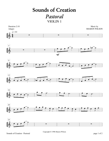 Sounds Of Creation Pastoral Violin Duet With Piano Page 2