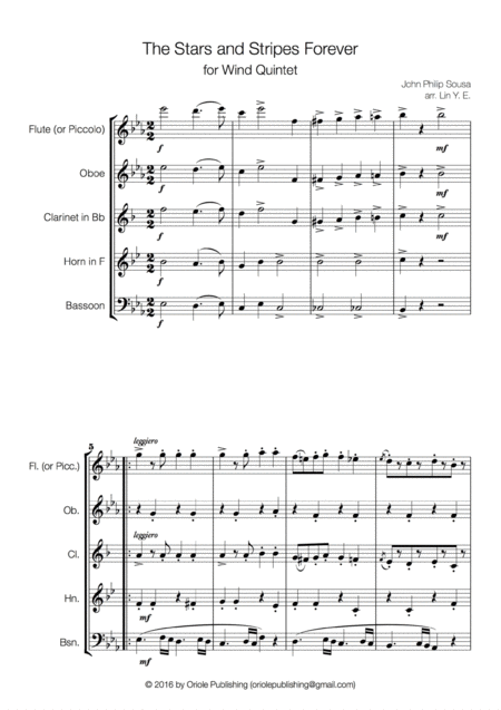 Sousa The Stars And Stripes Forever For Wind Quintet Page 2