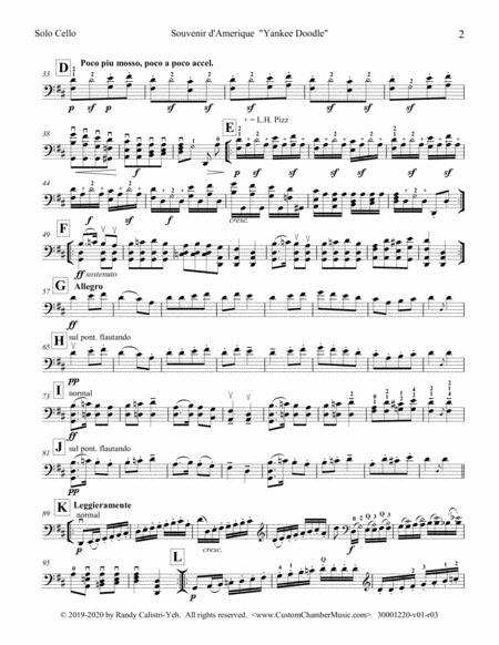 Souvenir D Amerique Variations On Yankee Doodle For Solo Cello Page 2