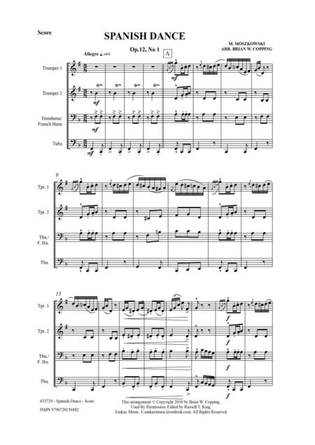 Spanish Dance Op 12 No1 Brass Quartet Page 2