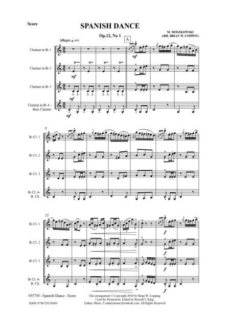 Spanish Dance Op 12 No1 Clarinet Quartet Page 2