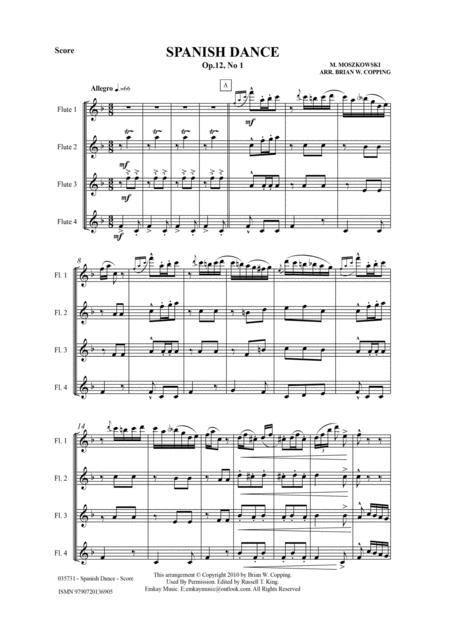 Spanish Dance Op 12 No1 Flute Quartet Page 2