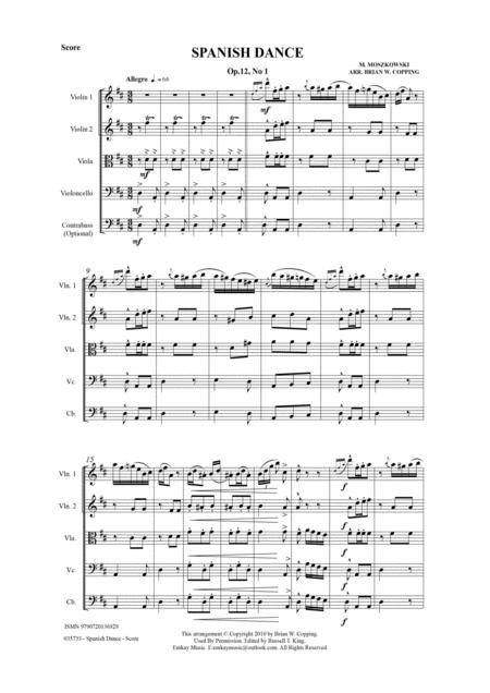 Spanish Dance Op 12 No1 String Quartet Page 2