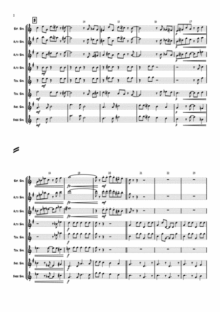 Spanish Flea Herb Albert Saxophone Quintet Page 2