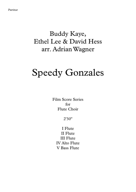 Speedy Gonzales Flute Choir Arr Adrian Wagner Page 2