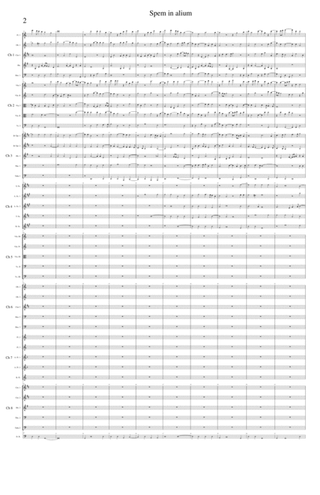 Spem In Alium 40 Part Motet Arranged For Orchestra Page 2