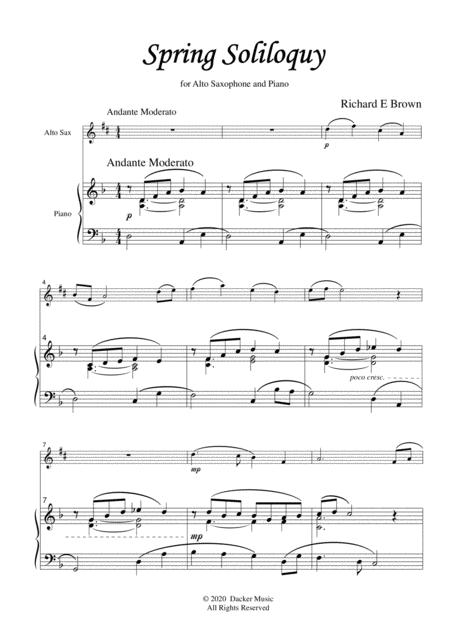 Spring Soliloquy Alto Saxophone Page 2