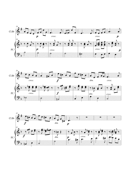 Spring Song From Romances Without Words Clarinet And Piano Page 2