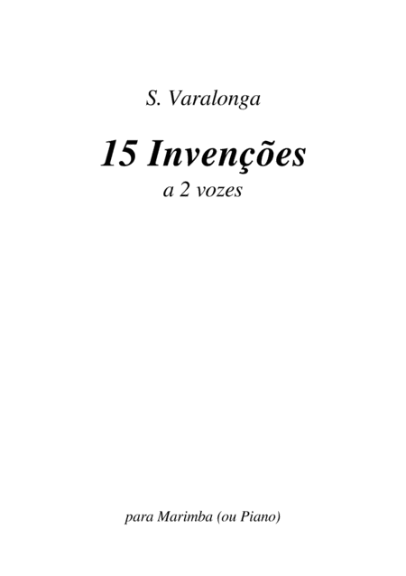 Srgio Varalonga 15 Invenes A Duas Vozes 15 Two Part Inventions Page 2