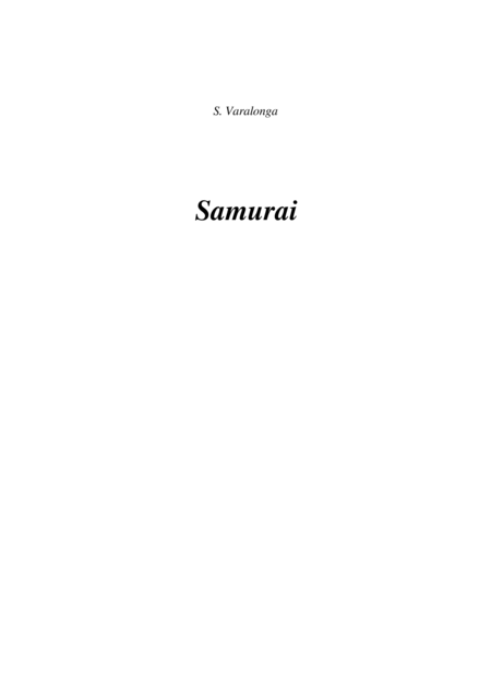 Srgio Varalonga Samurai Poema Sinfnico Samurai Symphonic Poem Score Only Page 2