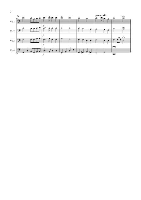 St Anthony Chorale For Cello Quartet Page 2