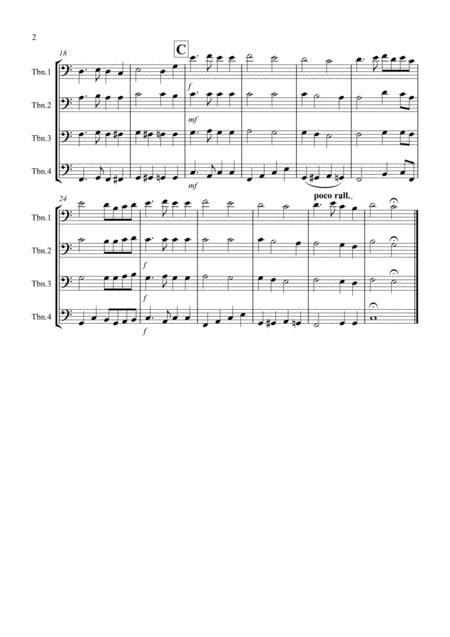 St Anthony Chorale For Trombone Quartet Page 2