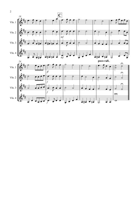 St Anthony Chorale For Violin Quartet Page 2