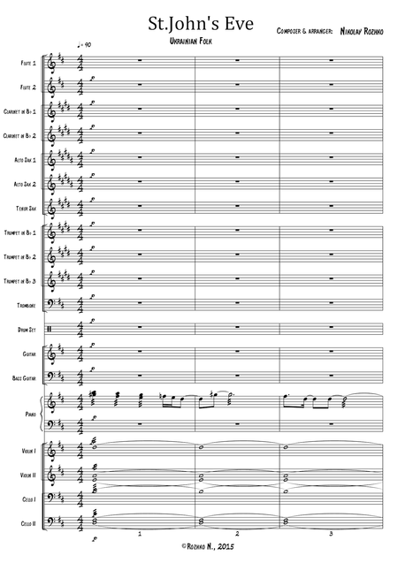 St Johns Eve Ukrainian Folk For A Variety Orchestra Page 2