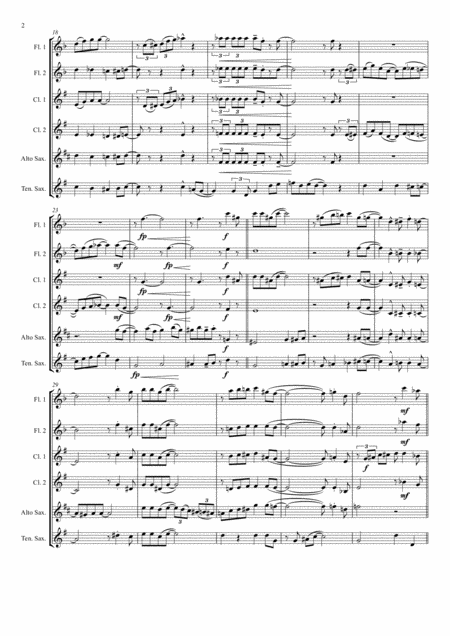 St Louis Blues Handy For Wind Band In 6 Parts Flutes Clarinets Saxes Page 2