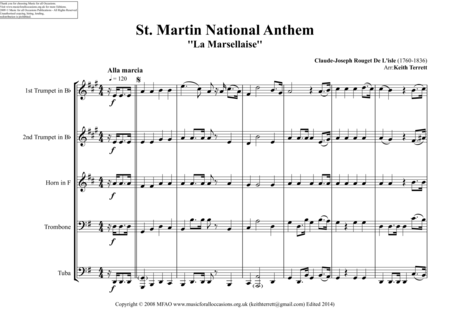 St Martin National Anthem For Brass Quintet Page 2