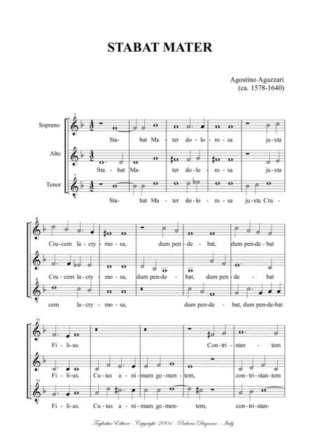 Stabat Mater A Agazzari For Sat Choir Page 2