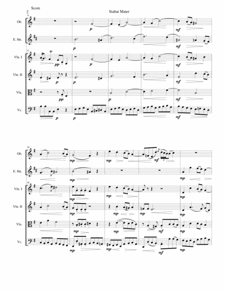 Stabat Mater For Oboe Cor Anglais And String Quartet Page 2