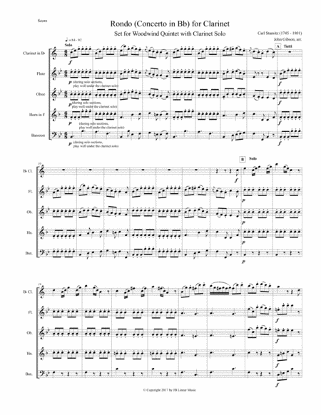 Stamitz Rondo From Concerto For Clarinet 3 Page 2