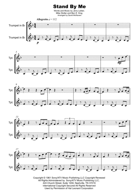 Stand By Me Duet For Two Trumpets Page 2