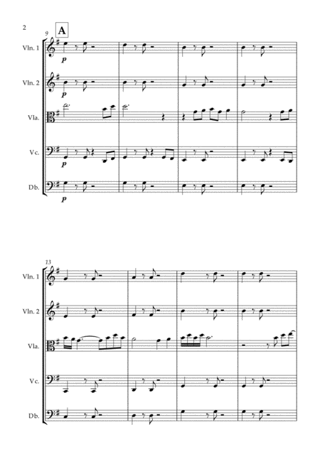 Stand By Me For String Orchestra Score And Parts Page 2