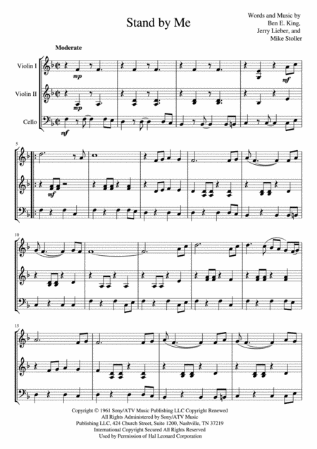 Stand By Me Two Violins And Cello Page 2