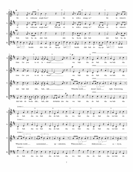 Stand Up Satb A Cappella Page 2