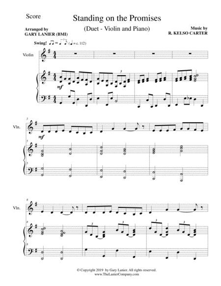 Standing On The Promises Violin With Piano And Violin Part Page 2