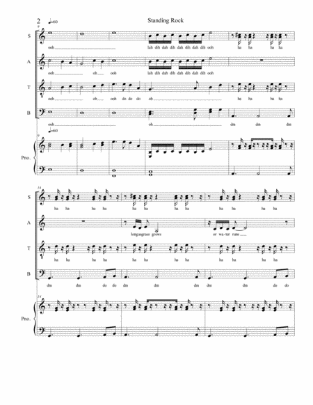 Standing Rock Choral Page 2