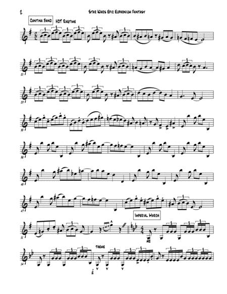 Star Wars Epic Euphonium Fantasy For Solo Unaccompanied Euphonium Page 2