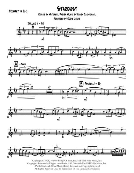 Stardust For Trumpet Quartet Page 2