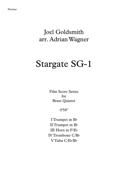 Stargate Sg 1 Joel Goldsmith Brass Quintet Arr Adrian Wagner Page 2