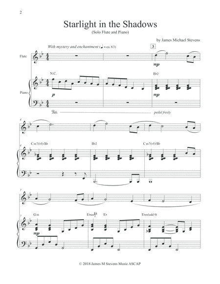 Starlight In The Shadows Flute Piano Page 2