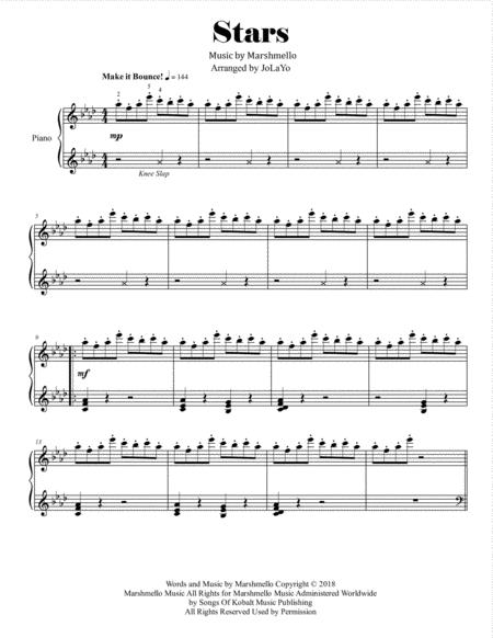 Stars By Marshmello Piano Solo Page 2