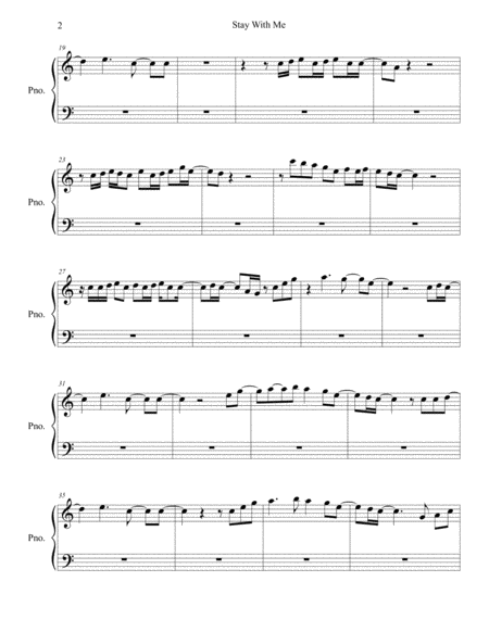 Stay With Me Original Key Piano Page 2