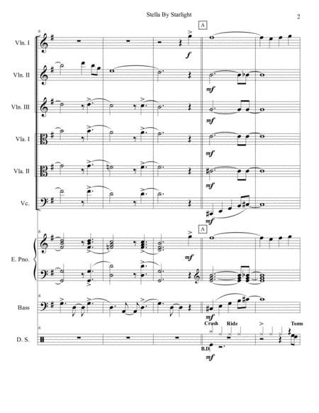 Stella By Starlight String Sextet Orchestra Page 2