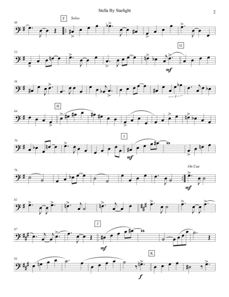 Stella By Starlight Strings Bass Page 2