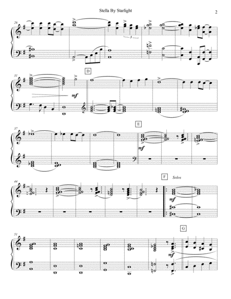 Stella By Starlight Strings Electric Piano Page 2