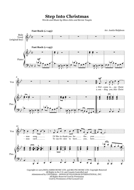 Step Into Christmas Male Solo Voice And Piano Page 2