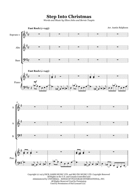 Step Into Christmas Sab Choir And Piano Page 2