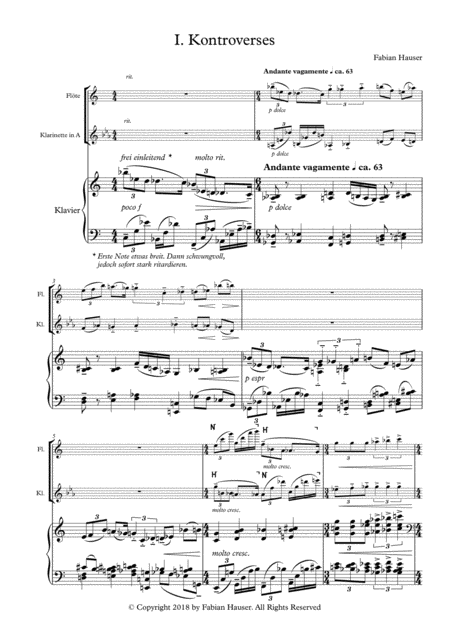 Stilbrche Trio For Flute With Piccoloflute Clarinet In A And Piano Page 2