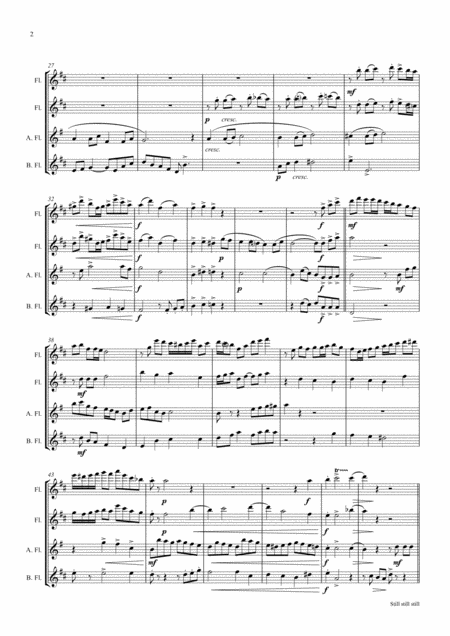 Still Still Still Christmas Song Flute Quartet Page 2