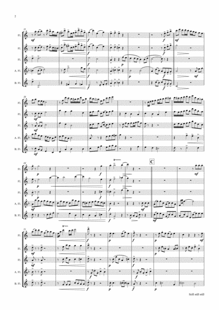 Still Still Still Christmas Song Flute Quintet Page 2