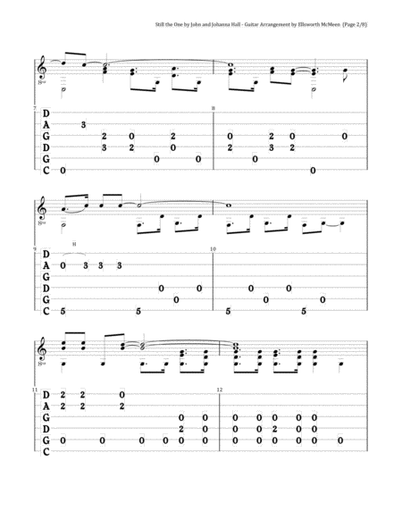 Still The One For Fingerstyle Guitar Tuned Cgdgad Page 2