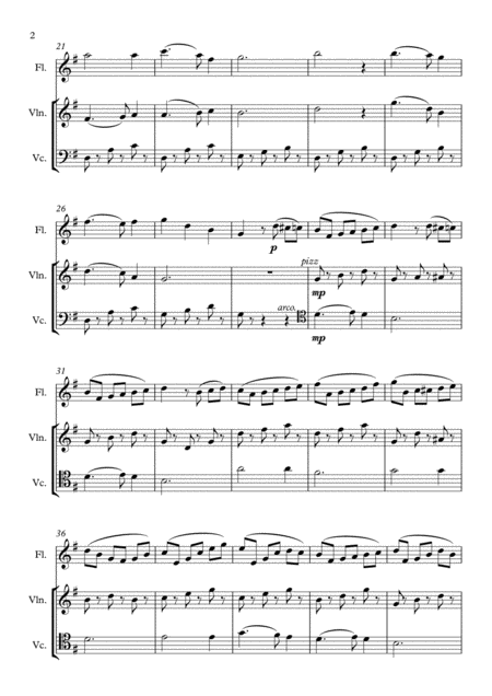 Stille Nacht For Flute Violin And Cello Page 2