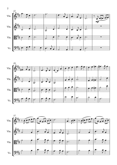 Stille Nacht For String Trio Page 2