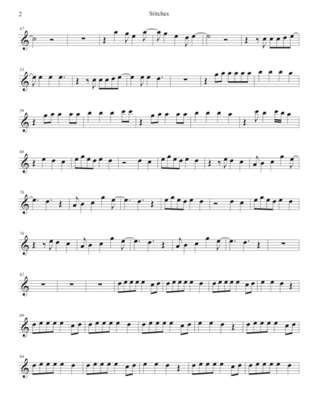 Stitches Easy Key Of C Violin Page 2