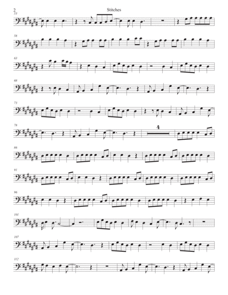 Stitches Original Key Cello Page 2