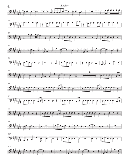 Stitches Original Key Trombone Page 2