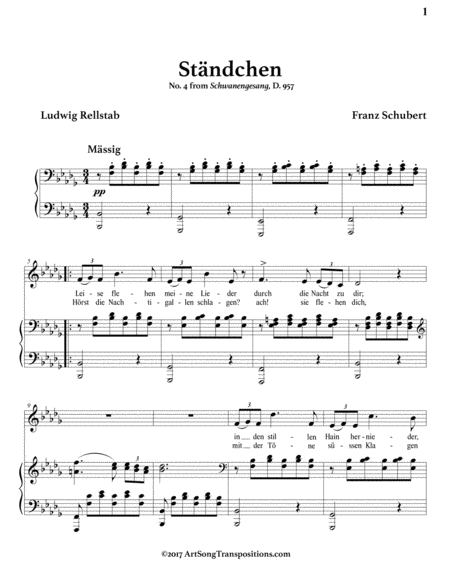 Stndchen D 957 B Flat Minor Page 2